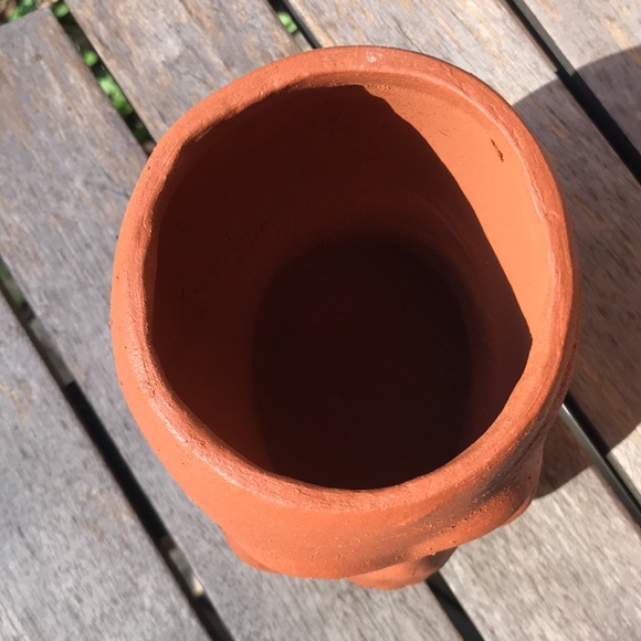 West Elm Spooky and Unique Handcrafted Terracotta Skull Vases - Set of 2 💀 - Picture 15 of 17